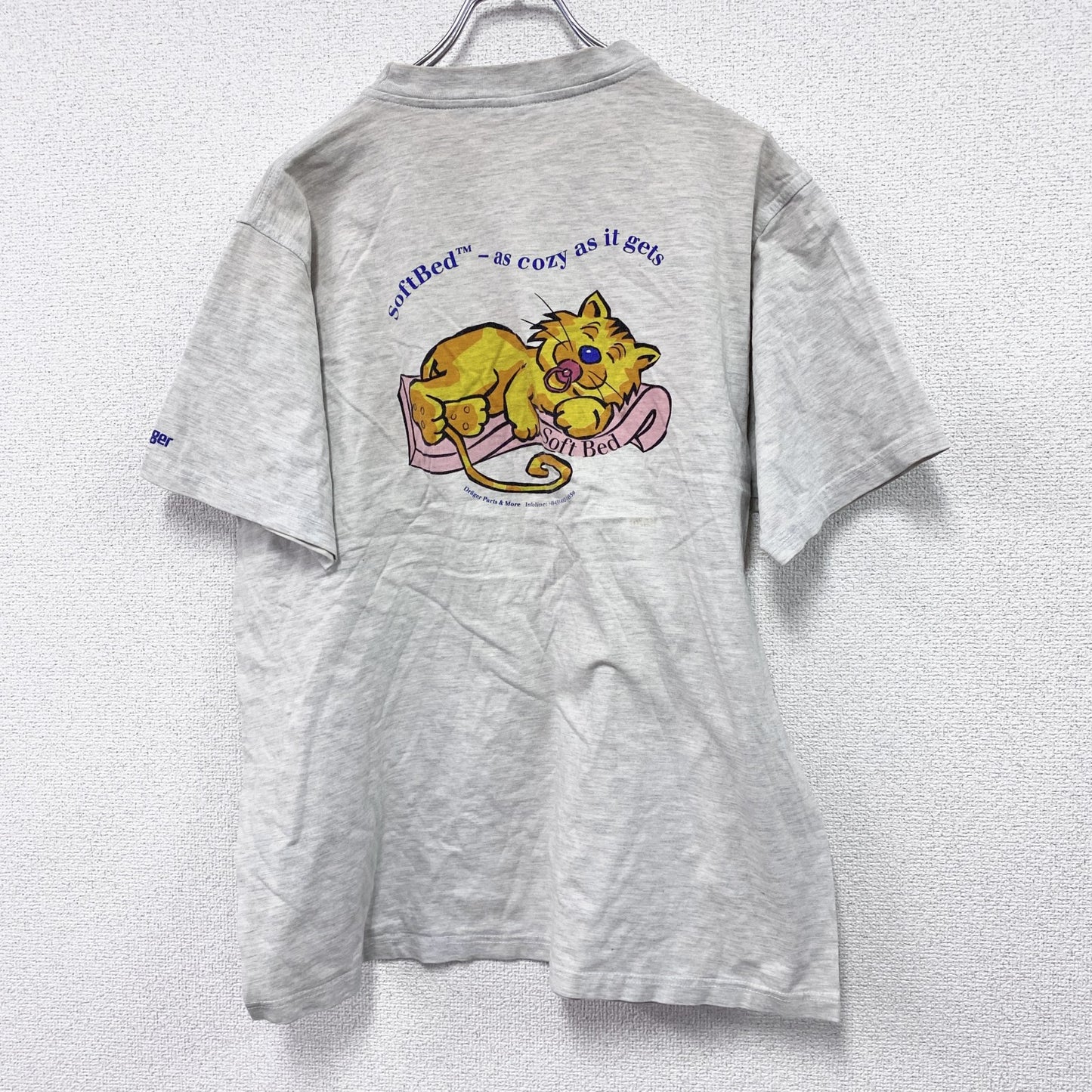 90s～　SNAP　半袖Tシャツ　ユーロ　ヴィンテージ　霜降りグレー　Lサイズ