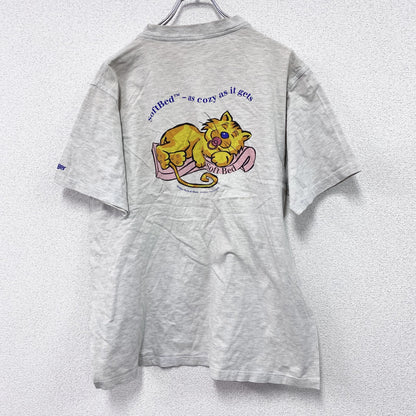 90s～　SNAP　半袖Tシャツ　ユーロ　ヴィンテージ　霜降りグレー　Lサイズ