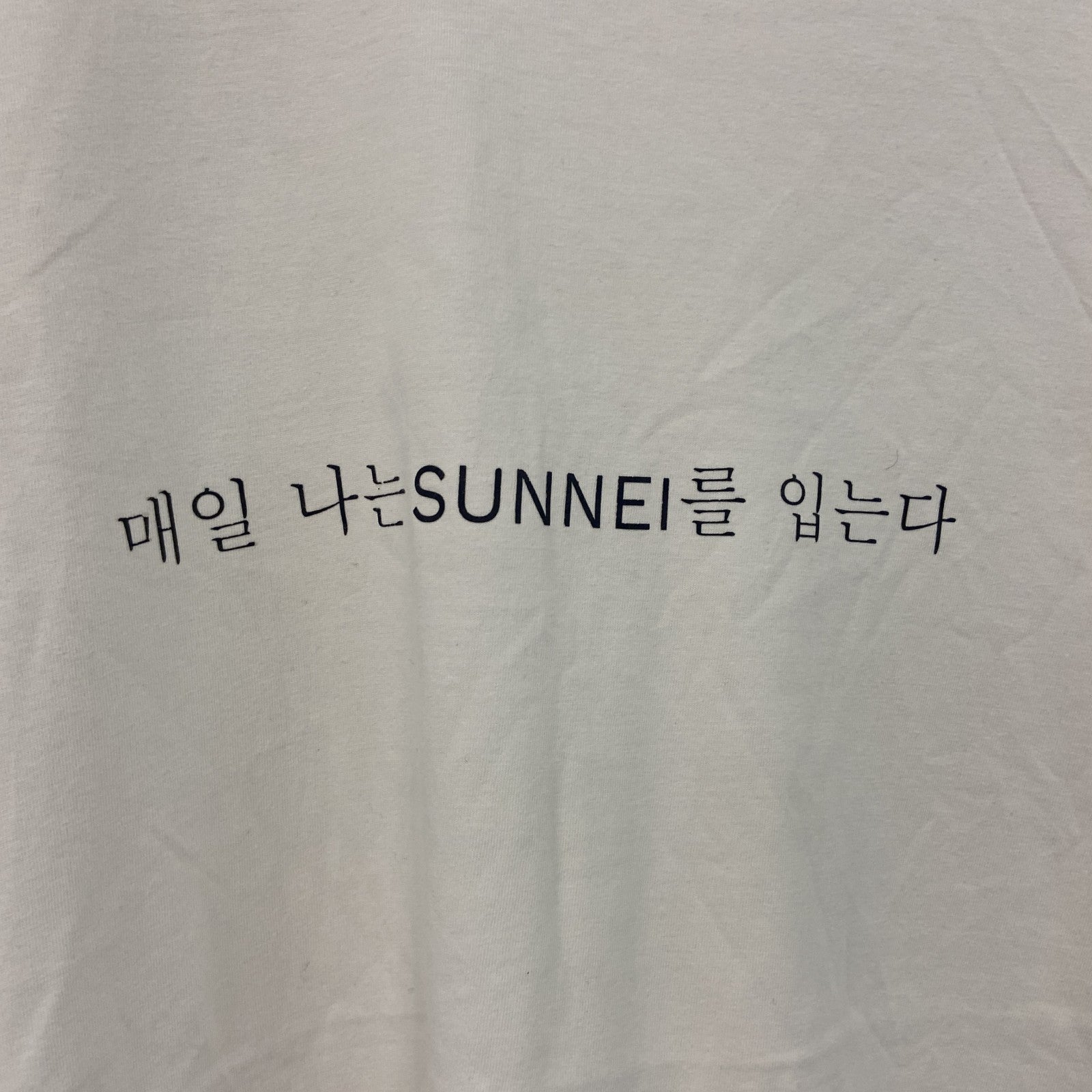 SUNNEI　半袖プリントTシャツ　白　ホワイト　Ｍサイズ