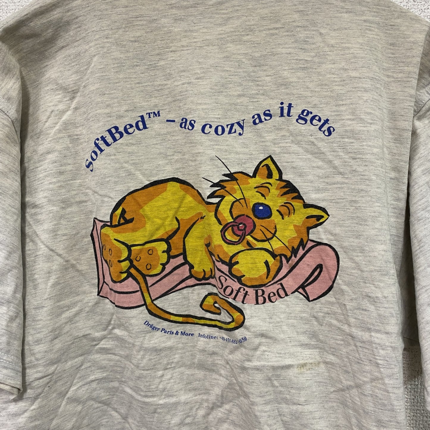 90s～　SNAP　半袖Tシャツ　ユーロ　ヴィンテージ　霜降りグレー　Lサイズ