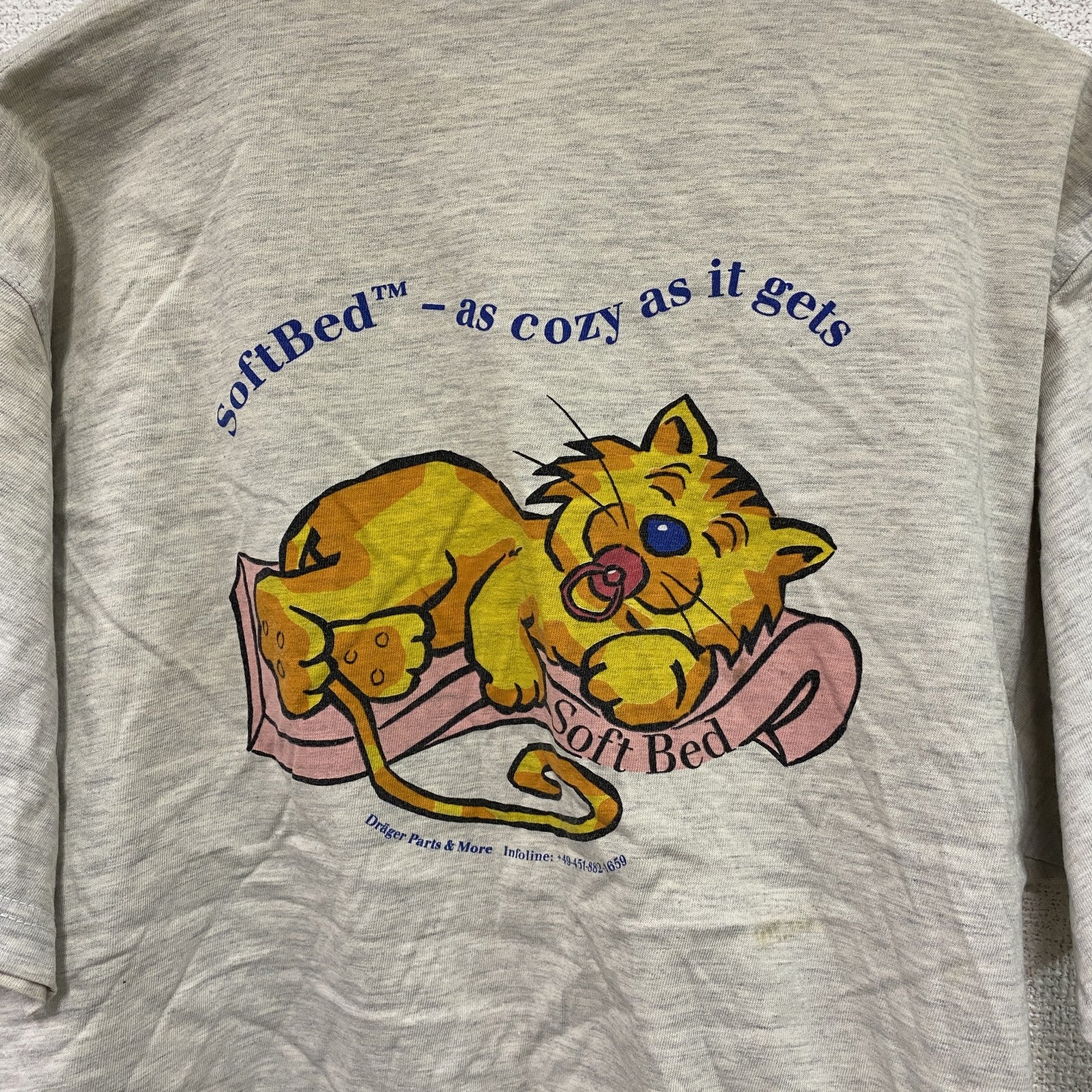90s～　SNAP　半袖Tシャツ　ユーロ　ヴィンテージ　霜降りグレー　Lサイズ