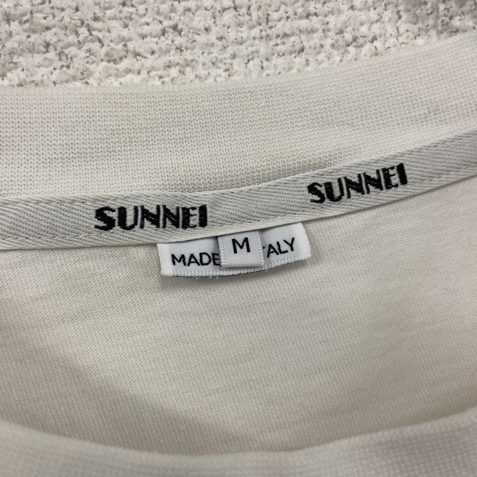 SUNNEI　半袖プリントTシャツ　白　ホワイト　Ｍサイズ