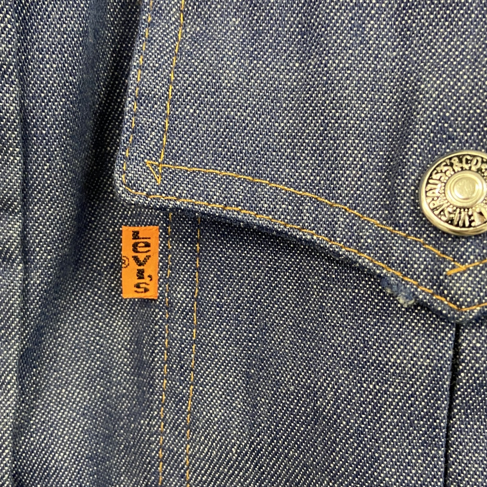 ～80s　LEVI’S　リーバイス　デニムジャケット/Gジャン　ヴィンテージ　インディゴ　Sサイズ