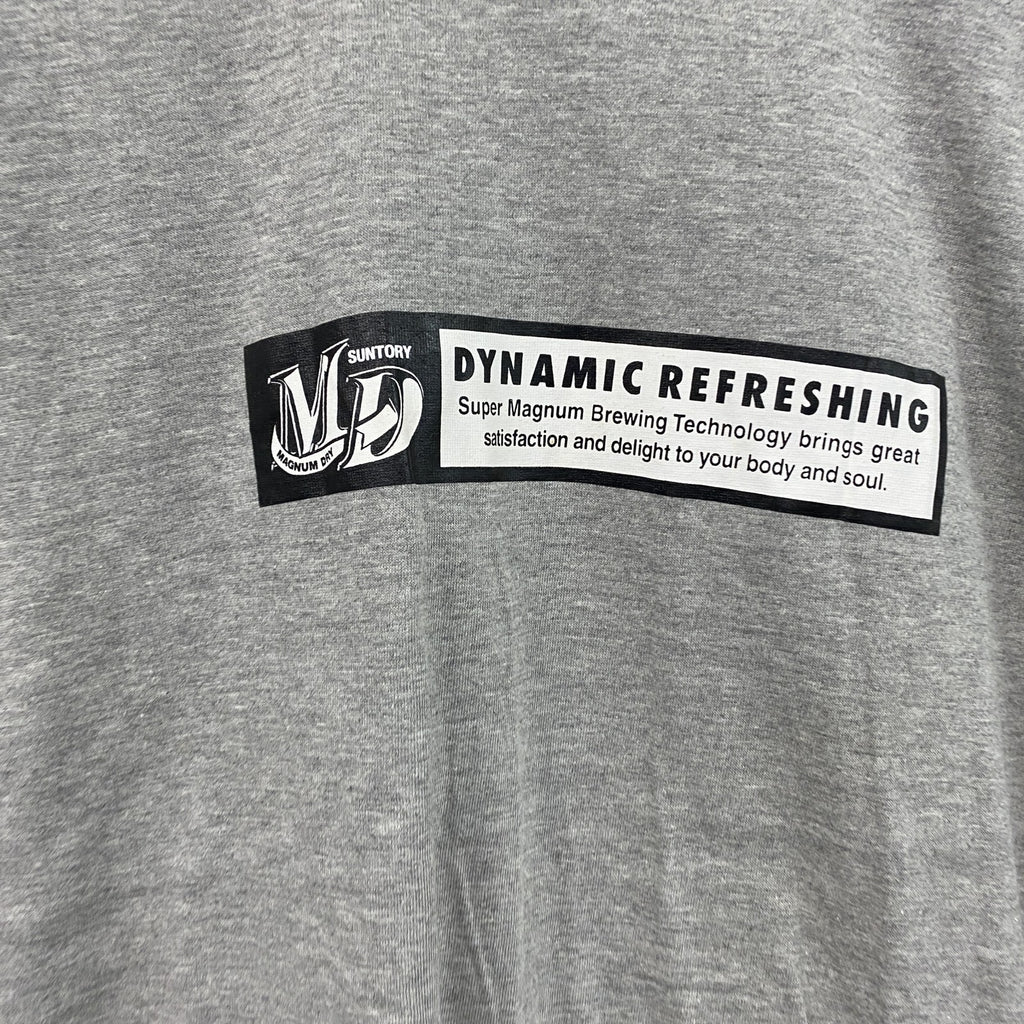 ～00s　MD　マグナムドライ　半袖プリントTシャツ　リンガーT　ヴィンテージ　灰色　グレー