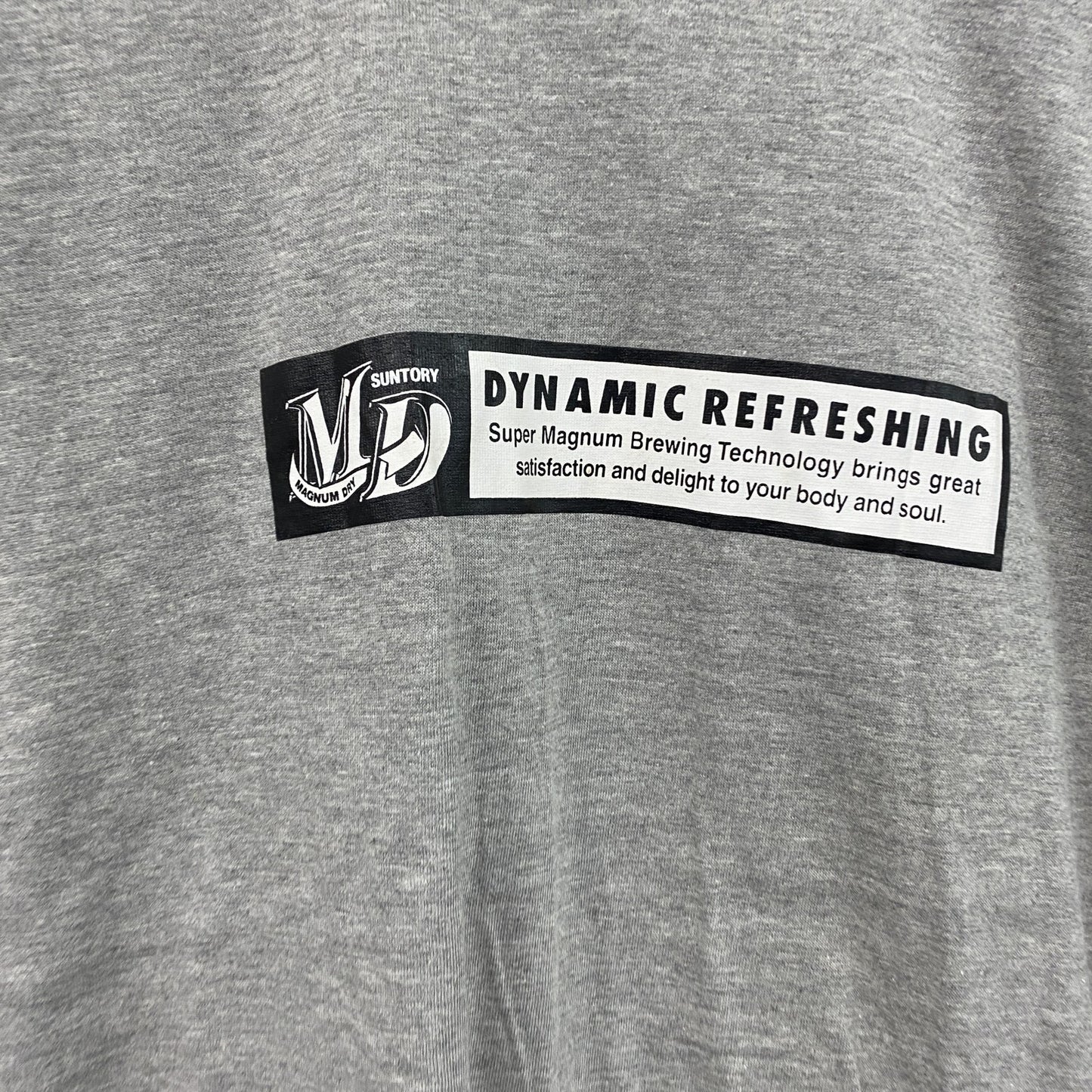 ～00s　MD　マグナムドライ　半袖プリントTシャツ　リンガーT　ヴィンテージ　灰色　グレー