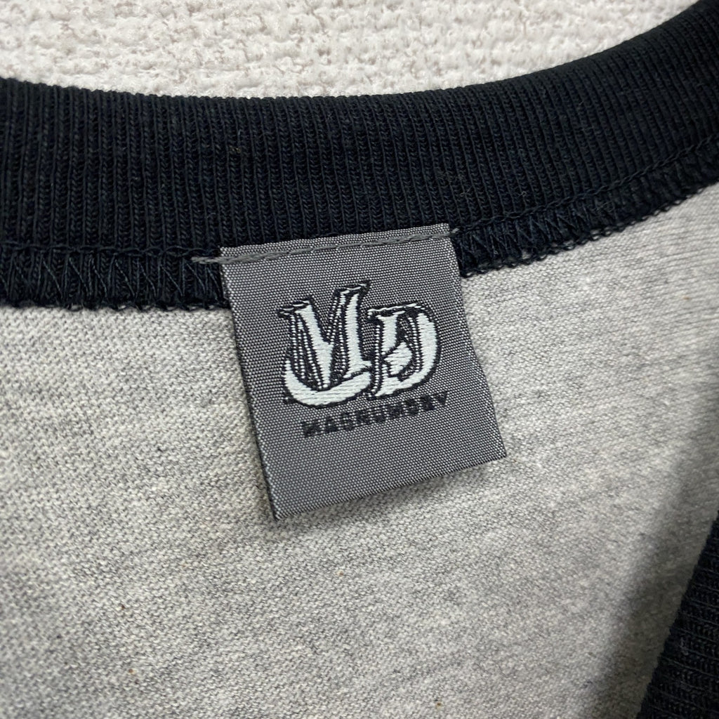 ～00s　MD　マグナムドライ　半袖プリントTシャツ　リンガーT　ヴィンテージ　灰色　グレー