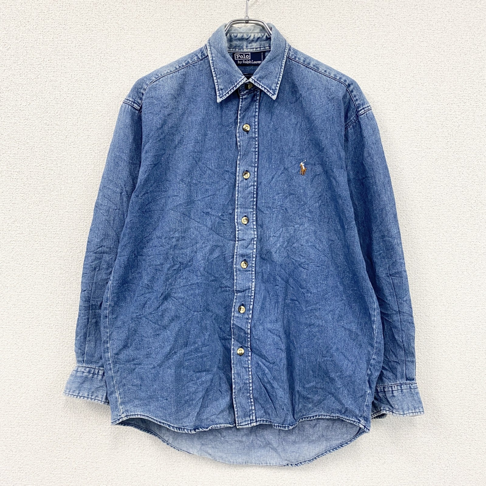Polo by Ralph Lauren　ポロバイラルフローレン　長袖デニムシャツ　インディゴ