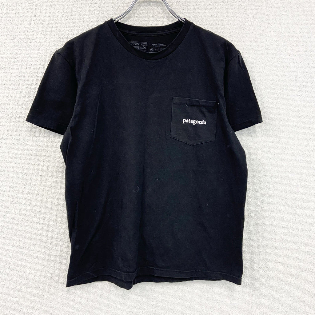 Patagonia　パタゴニア　半袖プリントTシャツ　黒　ブラック　Ｍサイズ