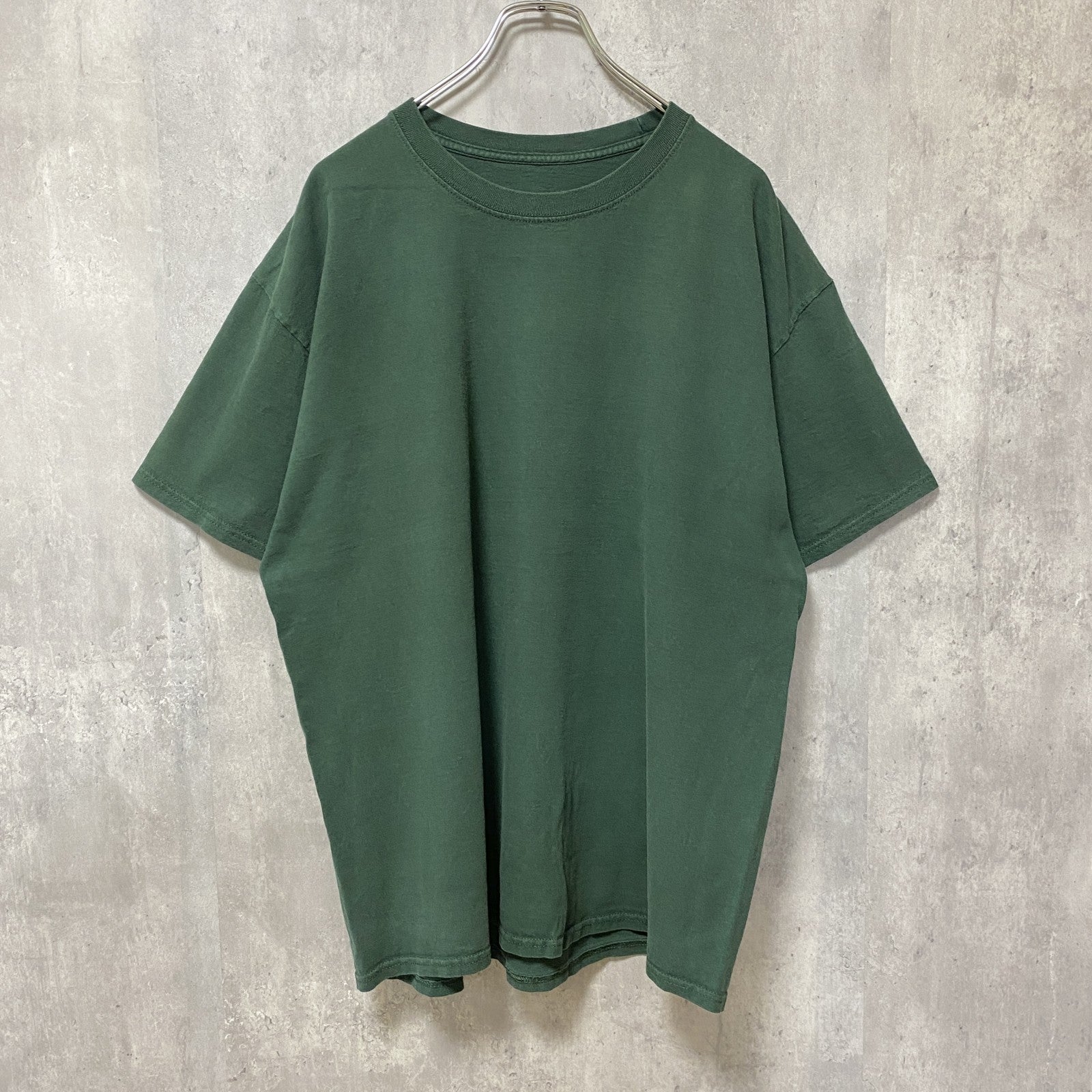 古着 used　Son Of Shenanigan　半袖バックプリントTシャツ　緑　グリーン　レトロ　クルーネック　オーバーサイズ