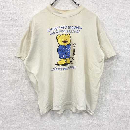 90s～　EUROPE TREND SPORTS　半袖Tシャツ　ユーロヴィンテージ　白　ホワイト