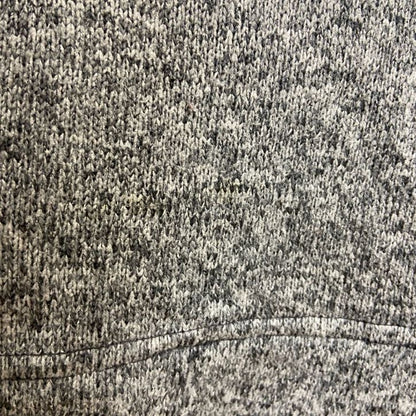 古着 used　Champion　長袖カレッジハーフジップ刺繍スウェット　トレーナー　エルムハースト大学　グレー　Lサイズ
