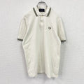 FRED PERRY　フレッドペリー　半袖ポロシャツ　刺繡ロゴ　ベージュ　40サイズ