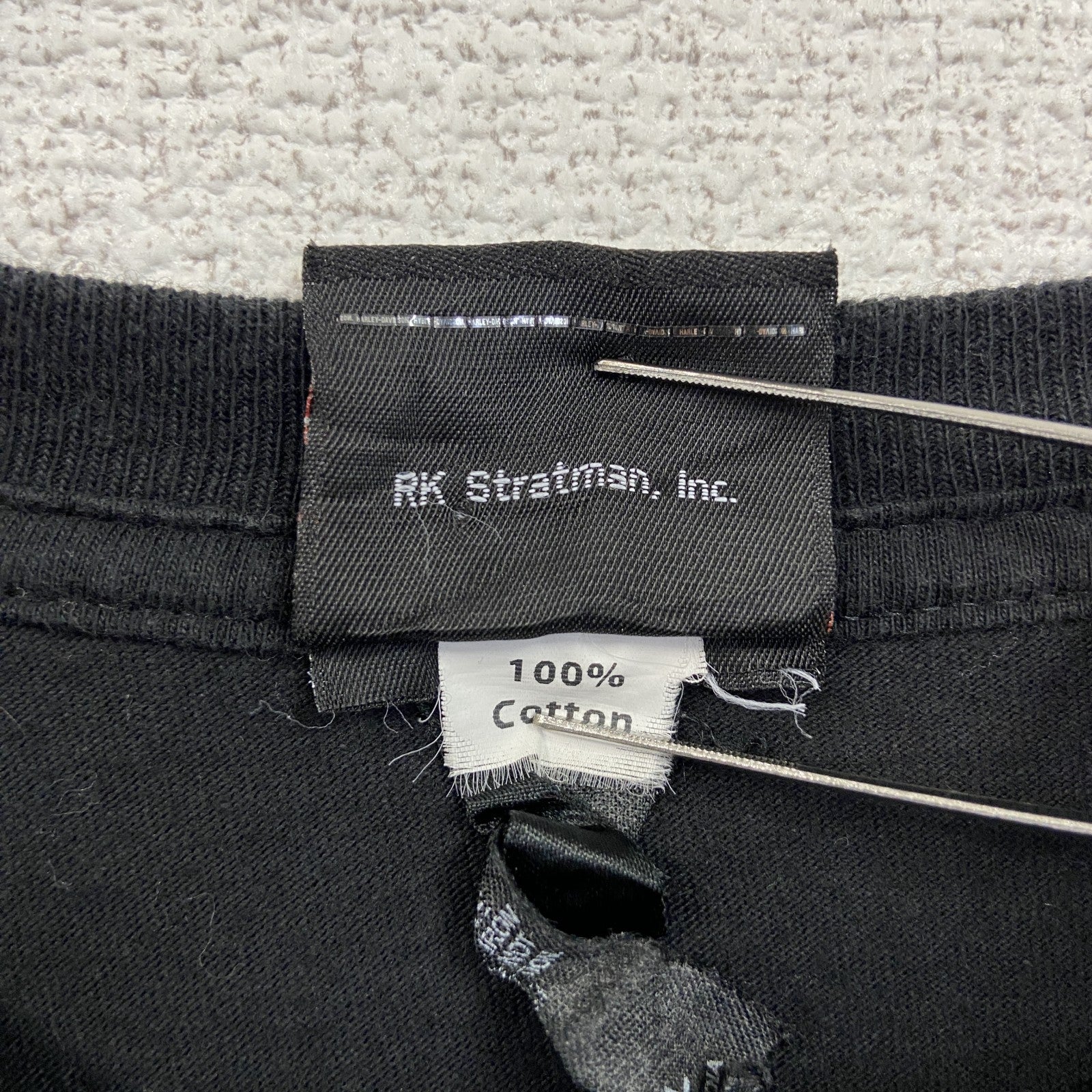古着 used　HARLEY DAVIDSON　ハーレーダビッドソン　半袖プリントTシャツ　黒　ブラック　2XLサイズ