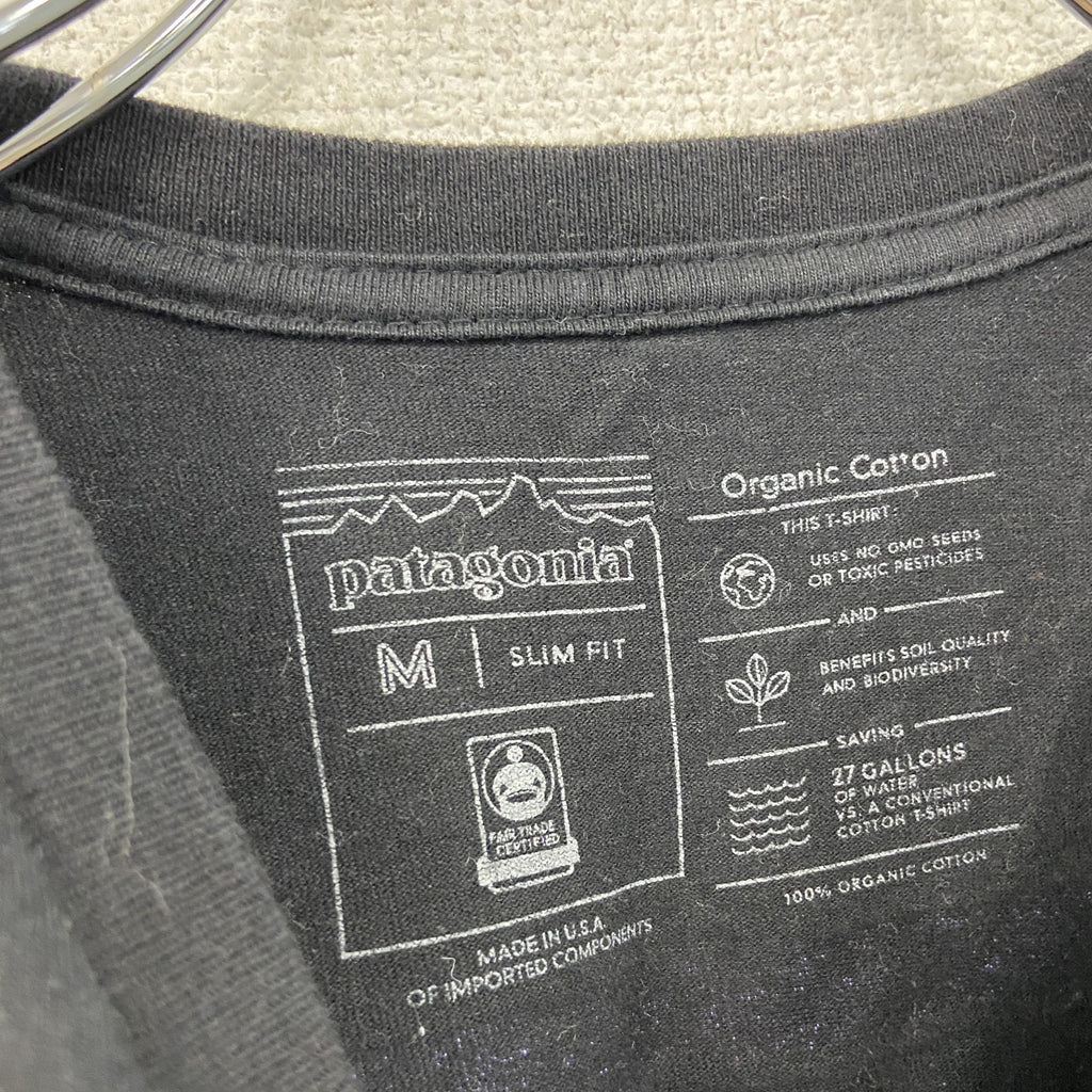 Patagonia　パタゴニア　半袖プリントTシャツ　黒　ブラック　Ｍサイズ