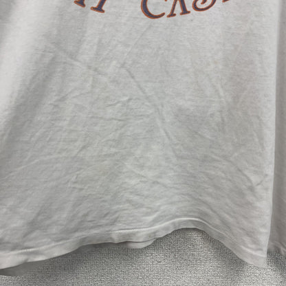 ～90s　Sergio Tacchini　セルジオ・タッキーニ　半袖プリントTシャツ　シングルステッチ　ホワイト