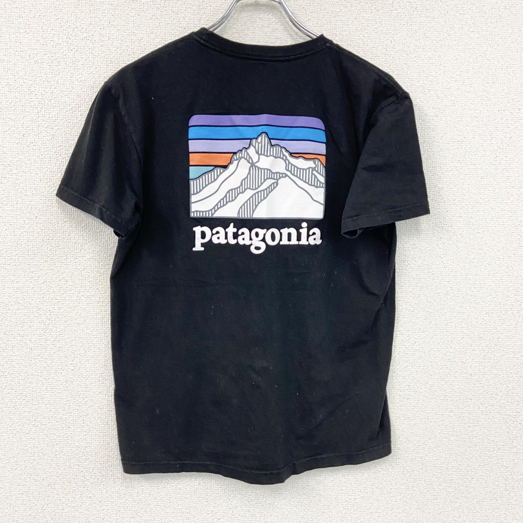 Patagonia　パタゴニア　半袖プリントTシャツ　黒　ブラック　Ｍサイズ