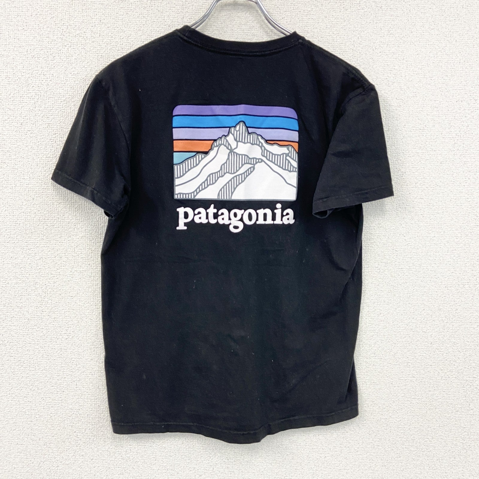Patagonia　パタゴニア　半袖プリントTシャツ　黒　ブラック　Ｍサイズ