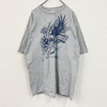 古着 used　HARLEY DAVIDSON　ハーレーダビッドソン　半袖プリントTシャツ　灰色　グレー　2XLサイズ