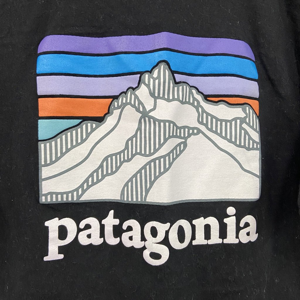 Patagonia　パタゴニア　半袖プリントTシャツ　黒　ブラック　Ｍサイズ