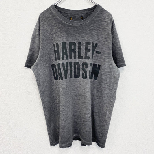 HARLEY DAVIDSON　ハーレーダビッドソン　半袖プリントTシャツ　灰色　グレー