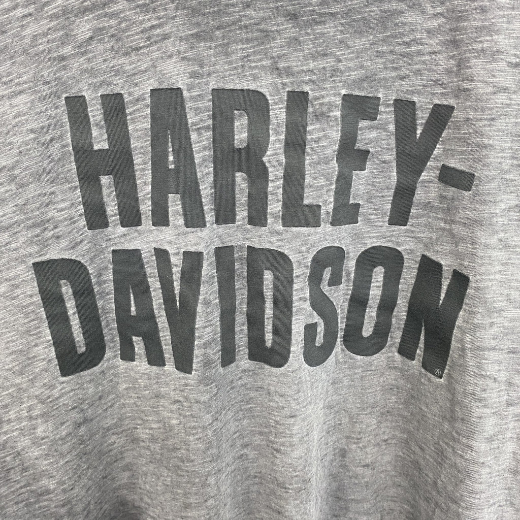 HARLEY DAVIDSON　ハーレーダビッドソン　半袖プリントTシャツ　灰色　グレー