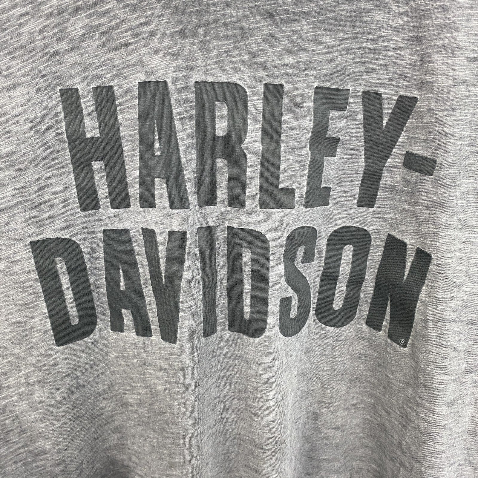 HARLEY DAVIDSON　ハーレーダビッドソン　半袖プリントTシャツ　灰色　グレー