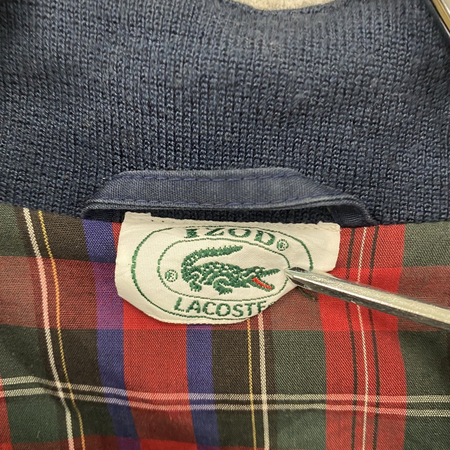 IZOD　アイゾッド　LACOSTE　ラコステ　スイングトップ/ハリントンジャケット　紺　ネイビー　Lサイズ