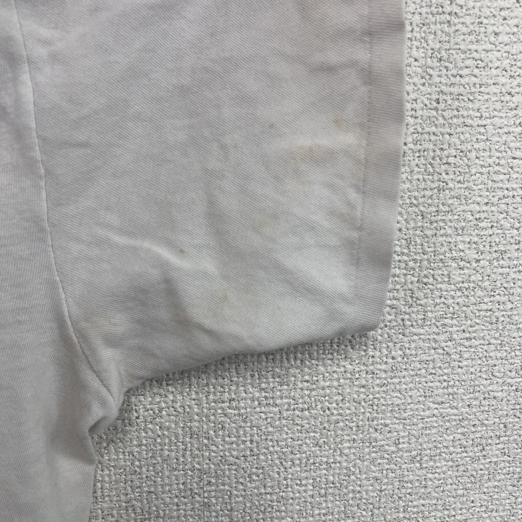 ～90s　Sergio Tacchini　セルジオ・タッキーニ　半袖プリントTシャツ　シングルステッチ　ホワイト