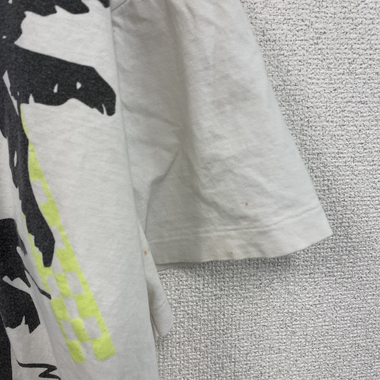 80s～　Champion　チャンピオン　半袖プリントTシャツ　トリコタグ　ユーロ　白　ホワイト　Mサイズ