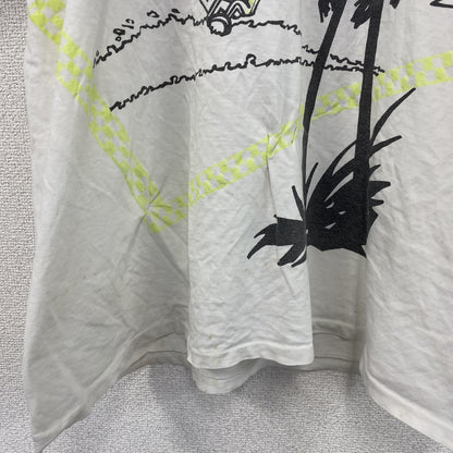 80s～　Champion　チャンピオン　半袖プリントTシャツ　トリコタグ　ユーロ　白　ホワイト　Mサイズ