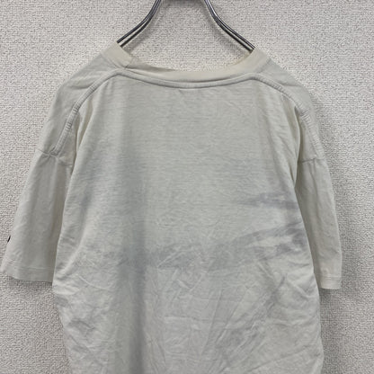 80s～　Champion　チャンピオン　半袖プリントTシャツ　トリコタグ　ユーロ　白　ホワイト　Mサイズ