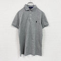 POLO RALPH LAUREN　ポロラルフローレン　半袖ポロシャツ　刺繍ロゴ　灰色　グレー　Sサイズ
