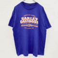 HARLEY DAVIDSON　ハーレーダビッドソン　半袖プリントTシャツ　紫　パープル