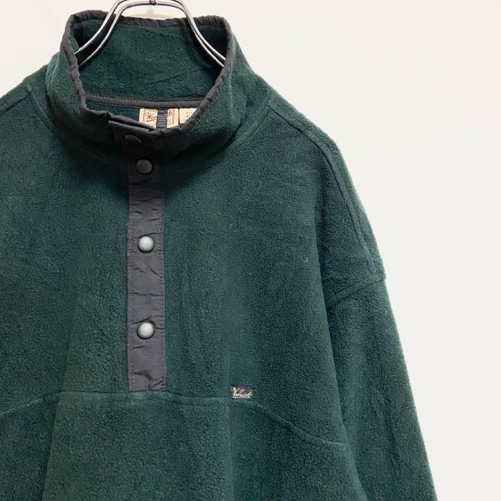 古着 used　90s　USA製　Woolrich ウールリッチ　長袖スナップボタンフリースジャケット　ヴィンテージ　XLサイズ