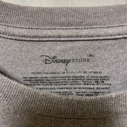 古着 used　Disney　ディズニー　Mickey Mouse　ミッキー　半袖オフィシャルプリントTシャツ　グレー　Lサイズ
