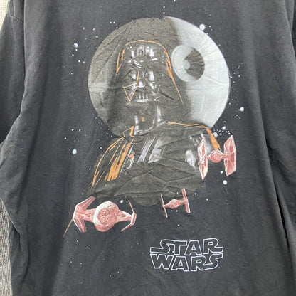 STAR WARS　スターウォーズ　Disney　ダース・ベイダー　長袖Tシャツ/ロンT　キャラクターT　黒　ブラック　XLサイズ