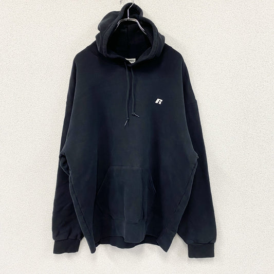 RUSSELL ATHLETIC　ラッセル　スウェットパーカー/フーディー　裏起毛　黒　ブラック　XLサイズ