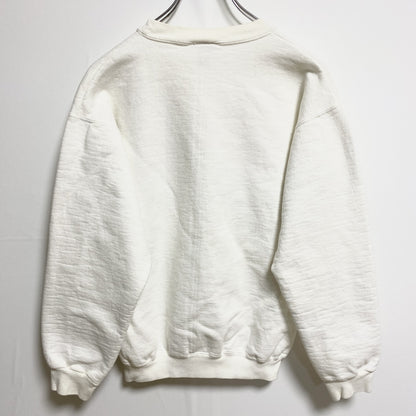 90s　HRLA　スウェット/トレーナー　刺繍ロゴ　Hollywood　クルーネック　ヴィンテージ　白　ホワイト　Sサイズ