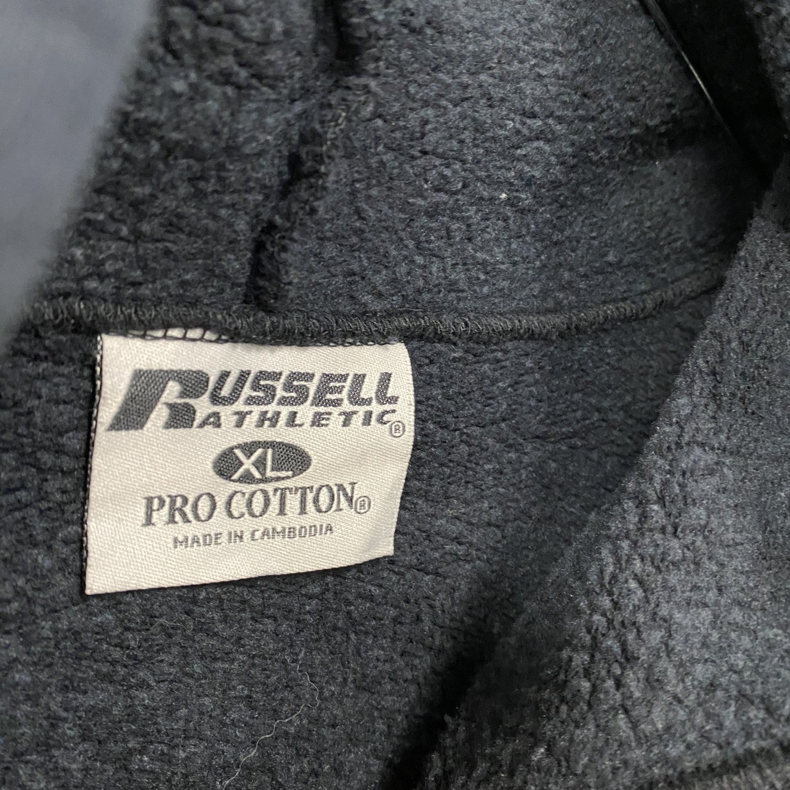 RUSSELL ATHLETIC　ラッセル　スウェットパーカー/フーディー　裏起毛　黒　ブラック　XLサイズ