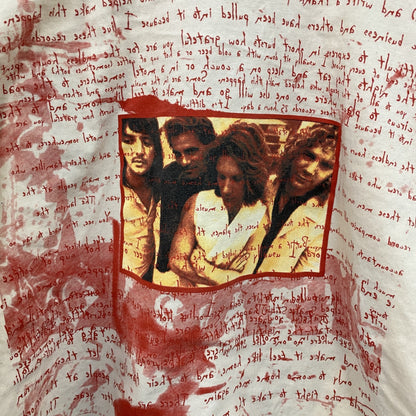 90s　BON JOVI　ボンジョビ　長袖プリントTシャツ/ロンT　ツアーT　バンドT　ホワイト　XLサイズ