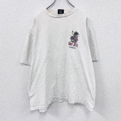 ～90s　iRie BLue　半袖プリントTシャツ　レゲエ　シングルステッチ　白　ホワイト　XLサイズ