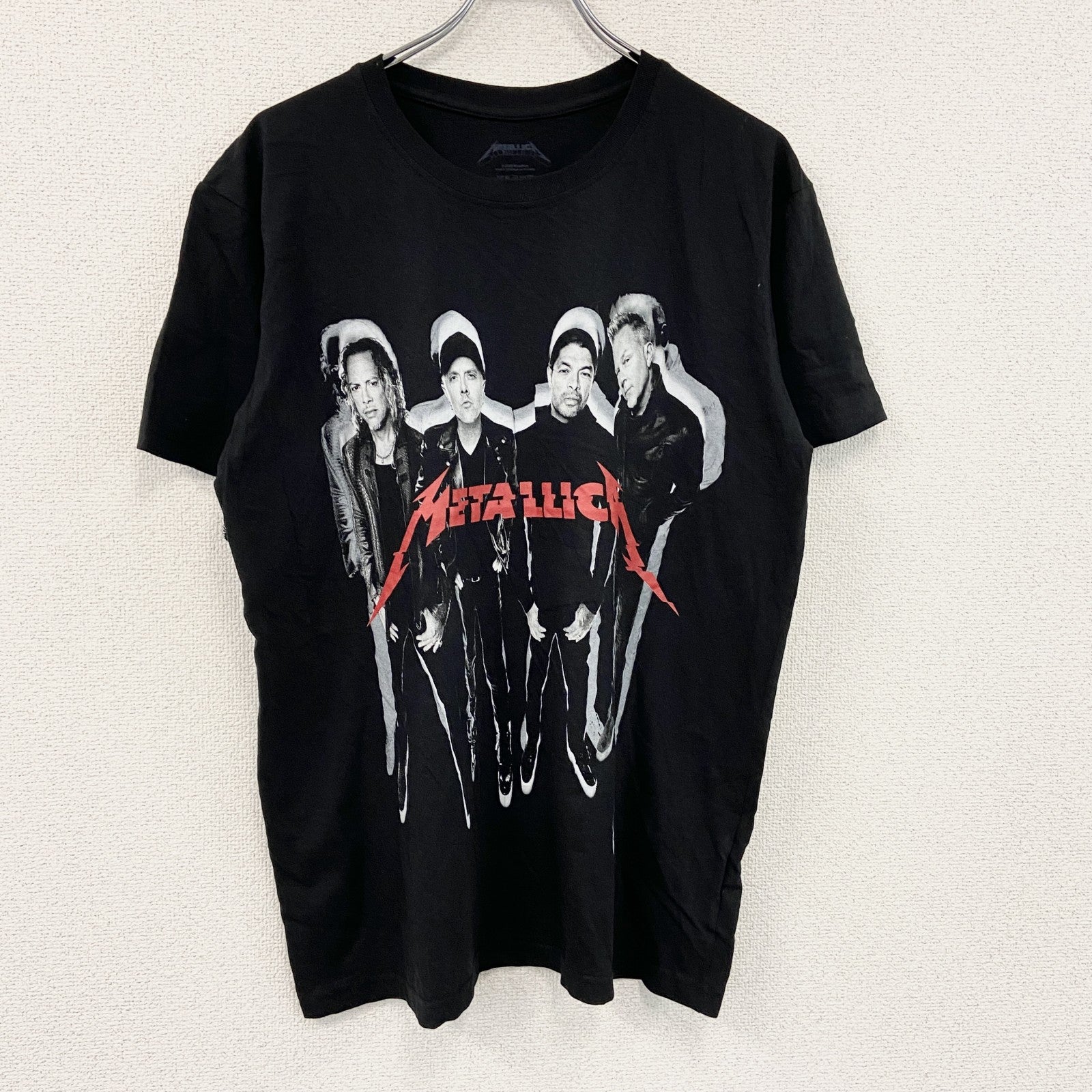 METALLICA　メタリカ　半袖プリントTシャツ　バンドT　黒　ブラック　Lサイズ