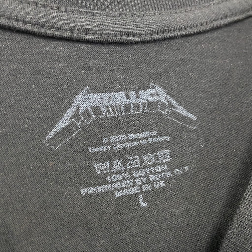 METALLICA　メタリカ　半袖プリントTシャツ　バンドT　黒　ブラック　Lサイズ