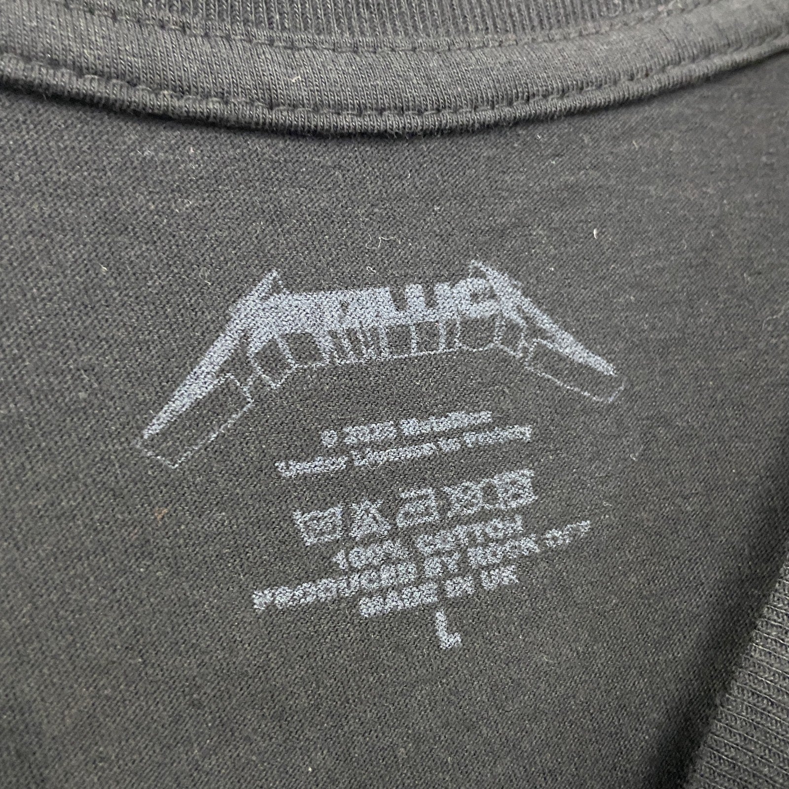 METALLICA　メタリカ　半袖プリントTシャツ　バンドT　黒　ブラック　Lサイズ