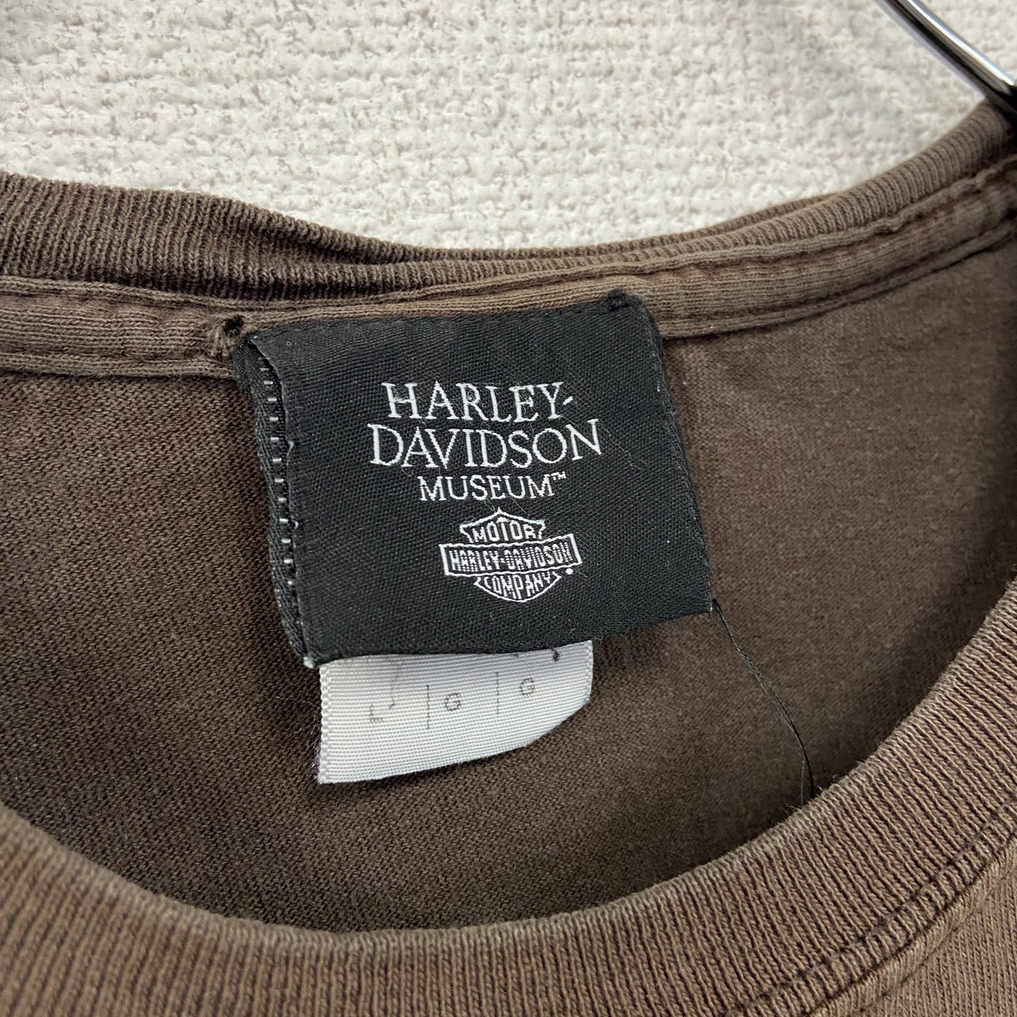 HARLEY DAVIDSON　ハーレーダビッドソン　半袖Tシャツ　茶色　ブラウン　Lサイズ