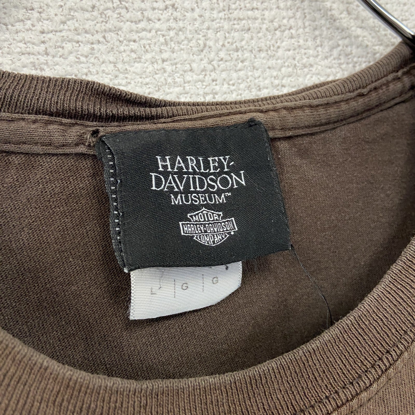 HARLEY DAVIDSON　ハーレーダビッドソン　半袖Tシャツ　茶色　ブラウン　Lサイズ