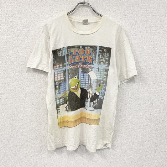 FRUIT OF THE LOOM　カーミット　半袖プリントTシャツ　シングルステッチ　白　ホワイト　Mサイズ