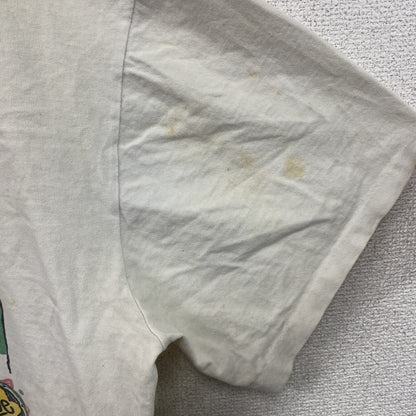 ～90s　iRie BLue　半袖プリントTシャツ　レゲエ　シングルステッチ　白　ホワイト　XLサイズ