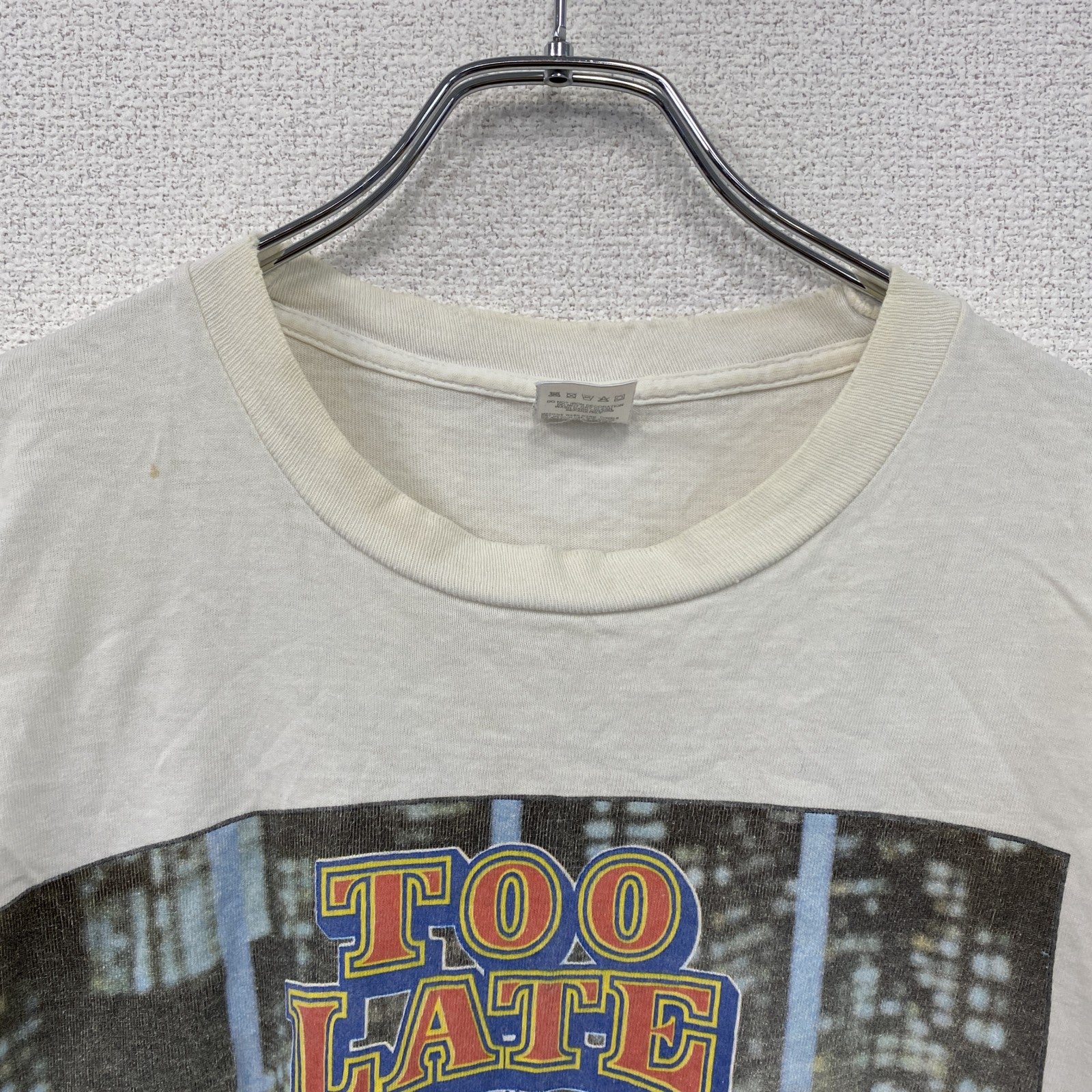 FRUIT OF THE LOOM　カーミット　半袖プリントTシャツ　シングルステッチ　白　ホワイト　Mサイズ