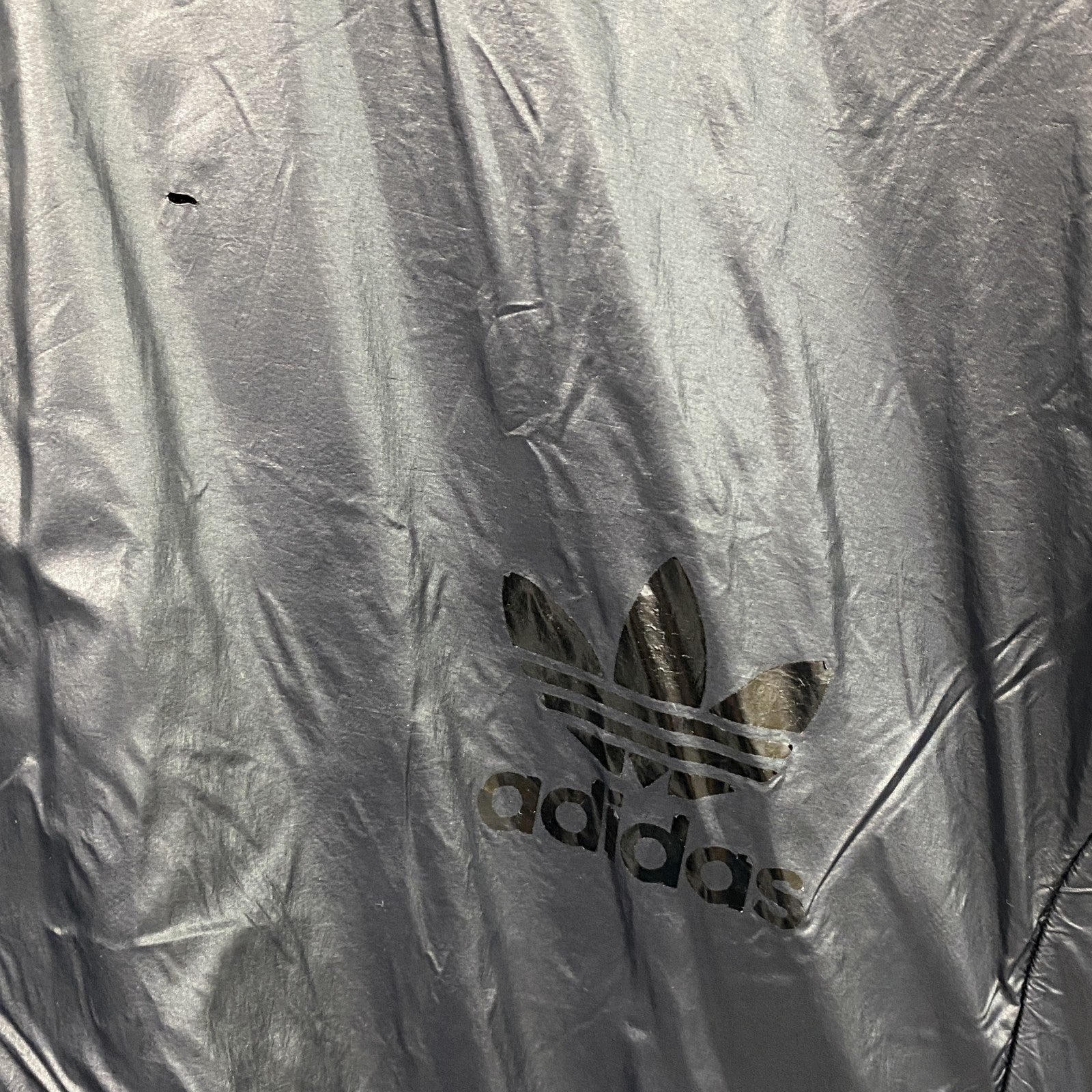 00s　adidas　アディダス　トラックジャケット/ジャージ　ヴィンテージ　黒　ブラック　2XLサイズ